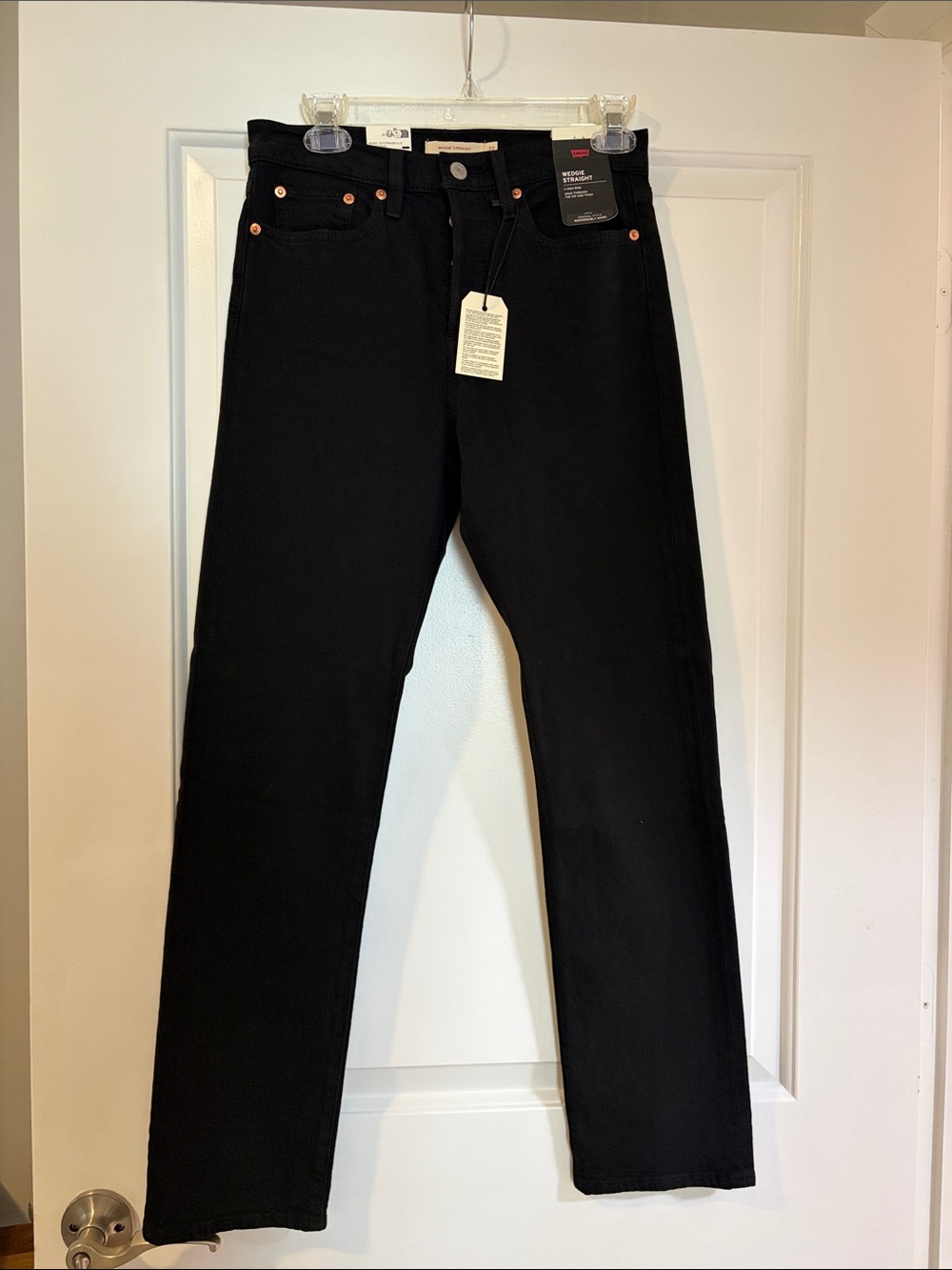 Levi's Men's Black Straight-Leg Jeans